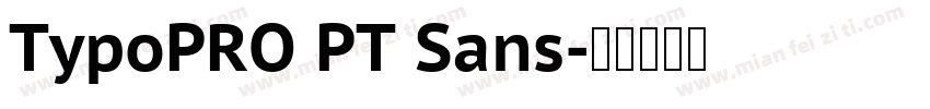 TypoPRO PT Sans字体转换
